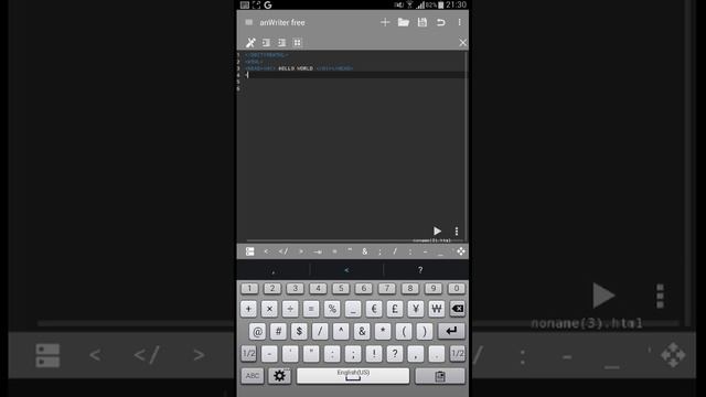 Html in android | an writer free HTML editor app | how to program html in Android смотреть онлайн