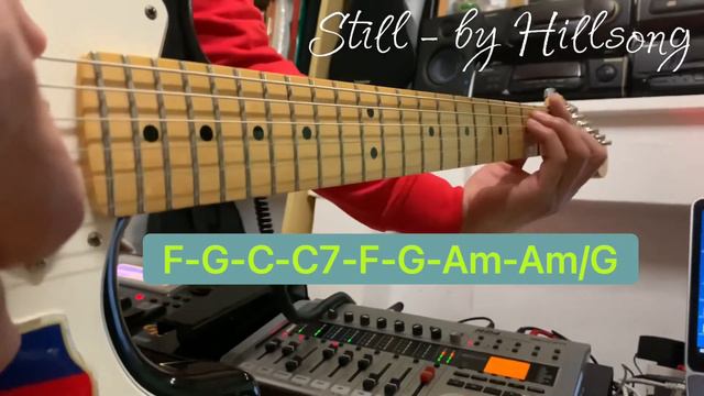 Still - by Hillsong cover by PraiseHymn with BASIC guitar tutorial - chords, Roland GR55 + Zoom R24 смотреть онлайн