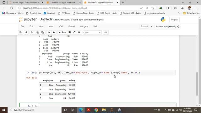 Merging DataFrame by using Keyword On Python Part 3 смотреть онлайн