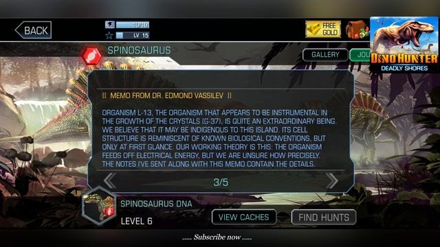SPINOSAURUS CODEX LEVEL 6 | Dino Hunter: Deadly Shores смотреть онлайн
