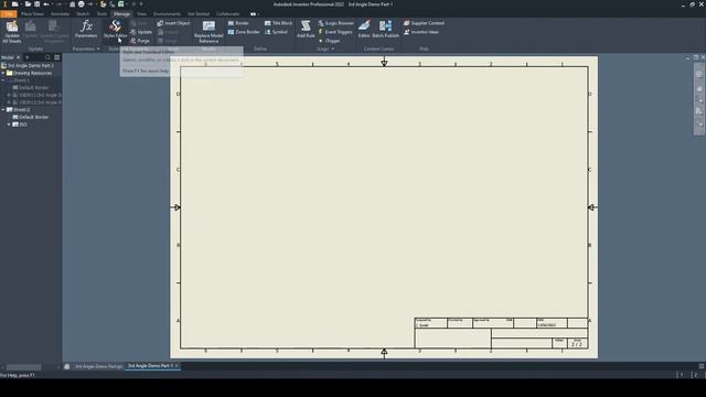 How to Switch between 1st and 3rd Angle Projections | Autodesk Inventor 2022 смотреть онлайн