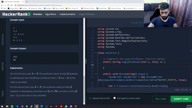 Angry Professor | Coding Challenges #22 смотреть онлайн