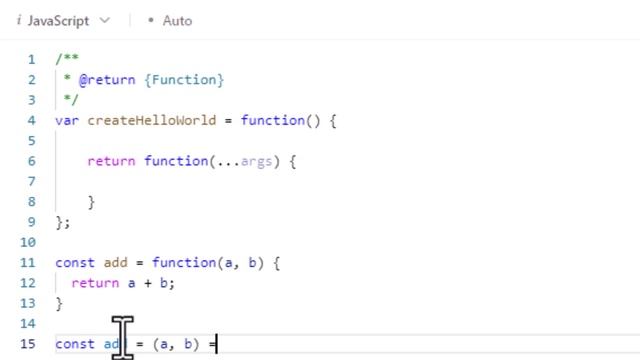[SOLVED!] - Create Hello World Function - LeetCode 2667 - JavaScript смотреть онлайн