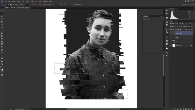 Глитч эффект в фотошопе ( glitch effect ) смотреть онлайн