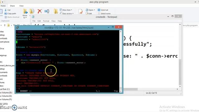Connecting to RDS instance through the Php application and Mysql command line part 3 смотреть онлайн