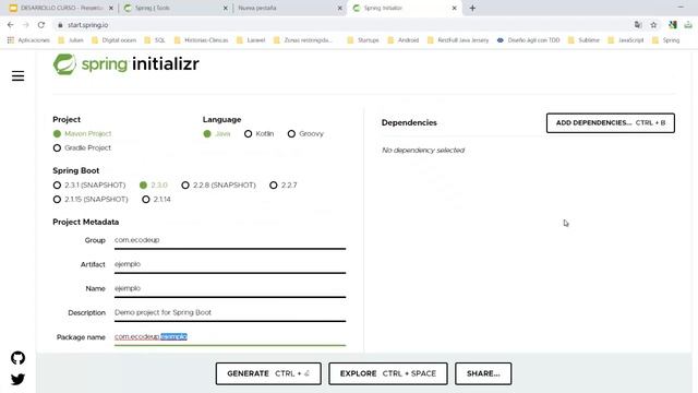 Crear e importar un proyecto Spring Boot смотреть онлайн
