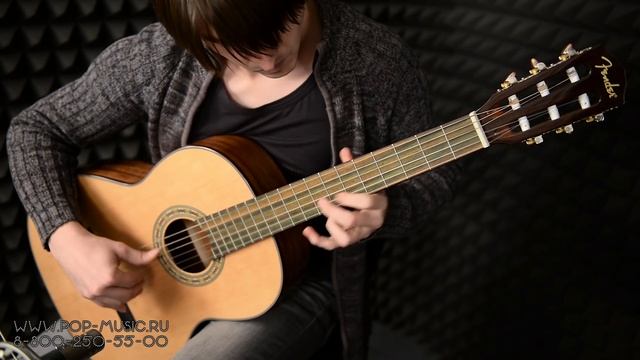 FENDER CN-90 NATURAL - классическая гитара среднего ценового диапазона смотреть онлайн