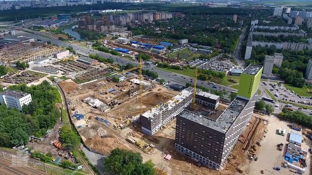 ЖК «Мещерский лес» (аэросъёмка 13.06.2016) смотреть онлайн