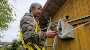 Выносим счетчик(прибор учета электроэнергии) из дома на стену и подключаем СИП(день 67)