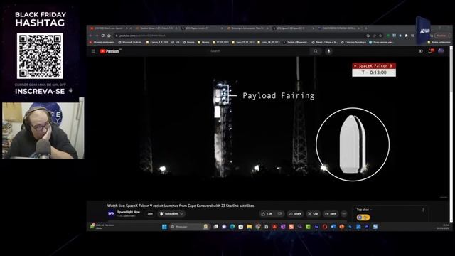 FALCON 9 - STARLINK GRUPO 6-25 - PRIMEIRA TENTATIVA - Lançamento Sem Fim #50 смотреть онлайн
