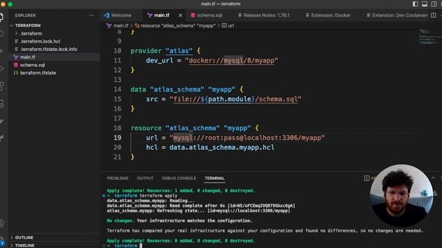Manage database schemas with Terraform in plain SQL смотреть онлайн