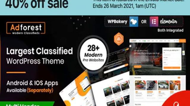 AdForest - Classified Ads WordPress Theme Nulled Download 2021 смотреть онлайн