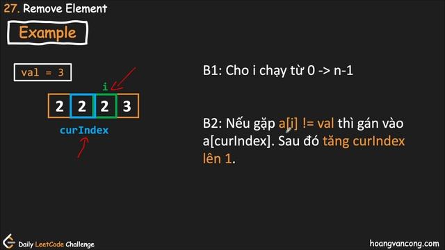 Daily LeetCode Challenge [06]: 27. Remove Element. (#array) смотреть онлайн