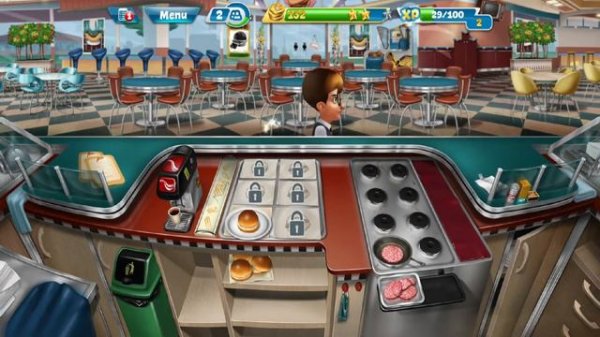 Cooking Fever - Gameplay Walkthrough Part 1 - Fast Food Court Level 1 - 5 Completed (iOS, Android)