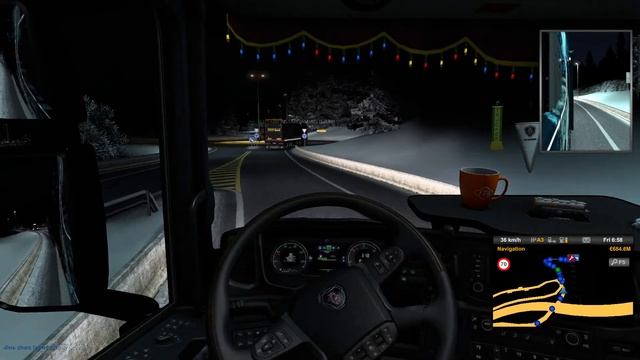 Euro Truck Simulator 2 - TruckersFM's Winter Adventure Convoy in TruckersMP , Let's go to work . смотреть онлайн