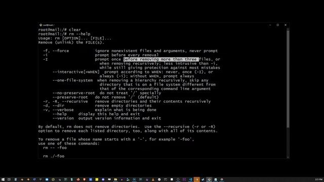 Linux how to remove all files from a directory (or remove a directory and its contents) смотреть онлайн