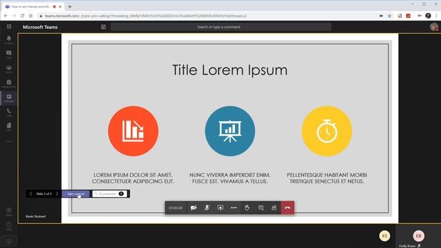 How to properly present PowerPoint slides in Microsoft Teams смотреть онлайн