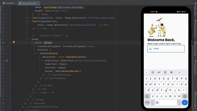 Modern Design Flutter Login Page UI | Flutter Login Screen 2023 смотреть онлайн
