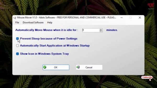 How to make the Mouse Cursor move automatically to keep the screen awake in Windows computer ?