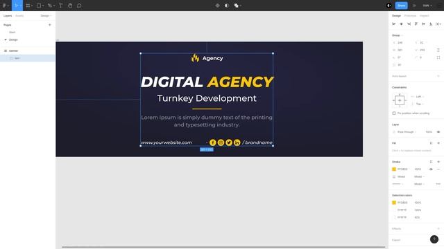 Web Banner Design | Figma Tutorial | Facebook Banner Design смотреть онлайн