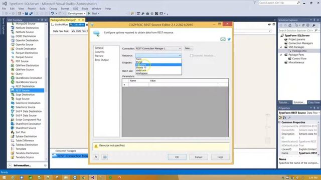 ✏️ TypeForm #SQLServer SSIS integration. TypeForm connection, Data import / Export to SQL Server. смотреть онлайн