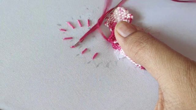 New Hand Embroidery 3d flower design tutorial | Amazing 3d gladiolus hand embroidery | creative ide смотреть онлайн
