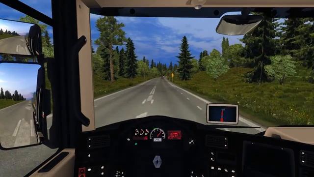 ETS2[ProMods 1.7] рейс Turku-Jyvaskyla. РЕНО магнум легенд. смотреть онлайн