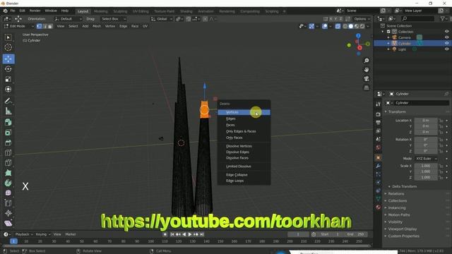 Burj Khalifa 3d || blender tutorial || world tallest building || Khalifa tower |خليفةبرج смотреть онлайн