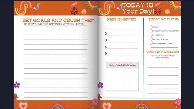 Get Things Done Retro Groovy Planner смотреть онлайн