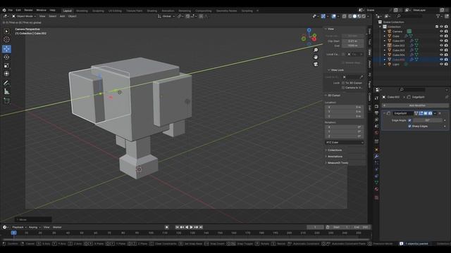Lowpoly Cube Tree | Blender Speed Modeling смотреть онлайн