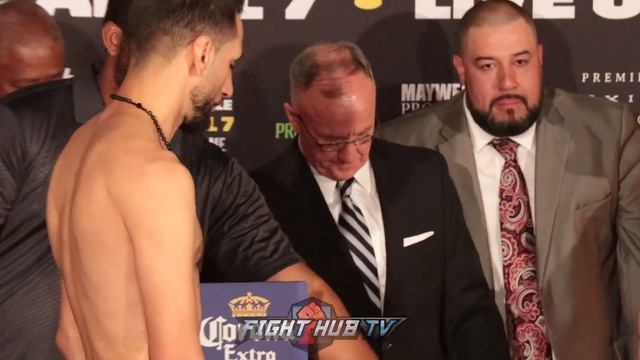 ITS ALL ON THE LINE! SERGIO MORA VS ALFREDO ANGULO - FULL WEIGH IN & FACE OFF VIDEO смотреть онлайн