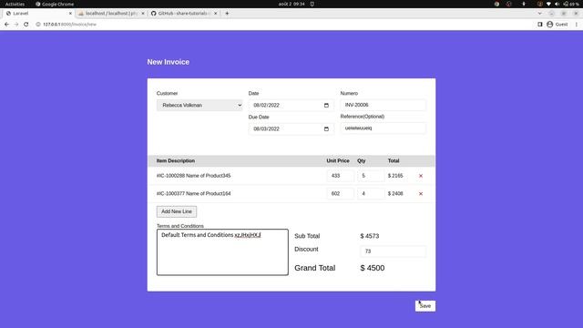Laravel 10 and Vuejs 3 - Simple Invoice Application - Project overview. смотреть онлайн