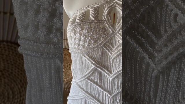 Beach wedding macrame dress from Utopiaflame смотреть онлайн