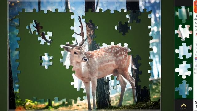 Jigsaw Puzzle Games | Fallow Deer In A Forest 140pc смотреть онлайн