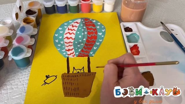 Рисуем зайку на Воздушном шаре???. Для детей 4-7 лет смотреть онлайн