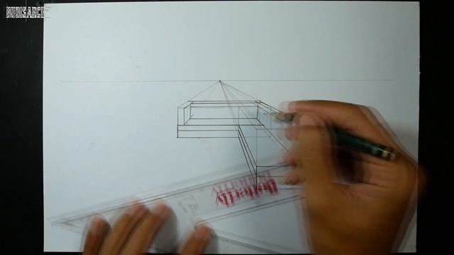 How To Draw Sofa in 1 Point Perspective смотреть онлайн