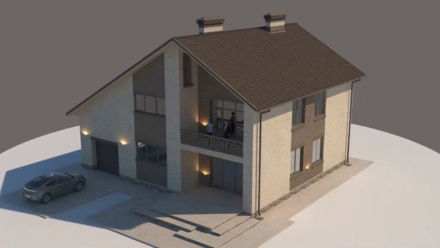 Проект двухэтажного дома 250 м2 со сквозным гаражом и кучей мест для хранения. Ссылка в описании смотреть онлайн