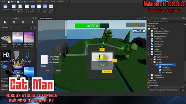 How to make a Tower Defense Game on Roblox #3 смотреть онлайн
