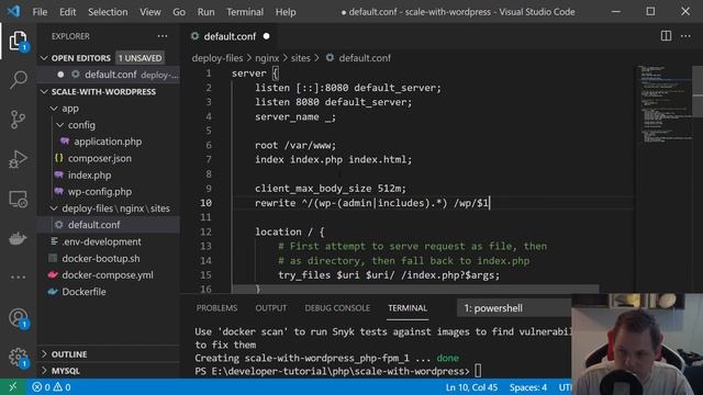 Scale your WordPress - Prepare MySQL and setup clean WordPress installation in Docker смотреть онлайн