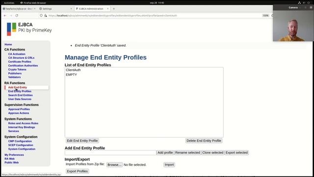 PKI Docker Container – Issue Client Authentication Certificate using EJBCA смотреть онлайн