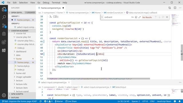 improve the home page using HTML, CSS, JavaScript and React смотреть онлайн