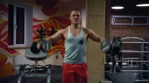 Плечи с гантелями средние дельты