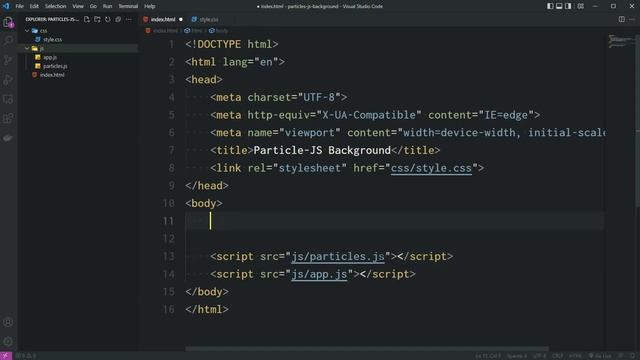 How to create Particles-js background смотреть онлайн