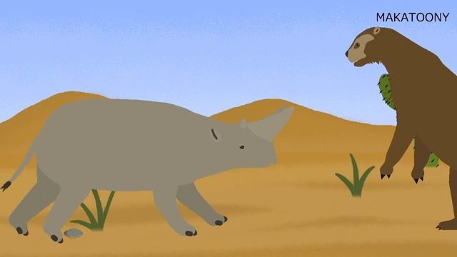 Cenozoic Cartoons: Cenozoic Battles - Arctodus vs Arsinoitherium (Stick nodes) смотреть онлайн