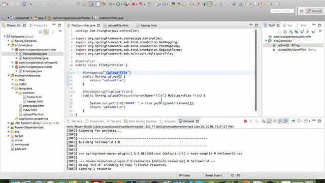 08 Spring Boot Upload File Spring Boot | Lập Trình Java Web смотреть онлайн