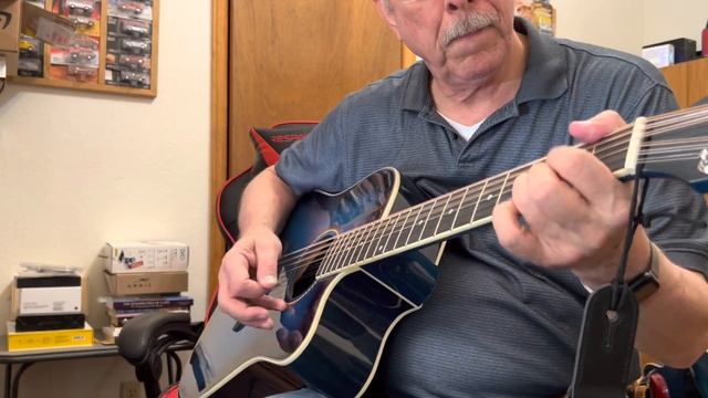 Oscar Schmidt OD312CETBL 12-string Transparent Blue Acoustic Electric Guitar смотреть онлайн