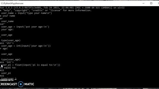 User Input & Validate User Input Python3 смотреть онлайн
