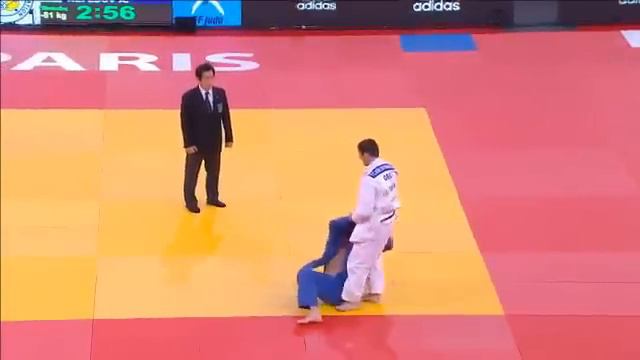 Avtandil Tchrikishvili (GEO) Vs Aleksej Nefedov (SRB) -81kg Judo Grand Slam Paris 2013