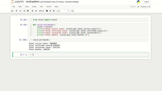 COVID real time updates with Python смотреть онлайн