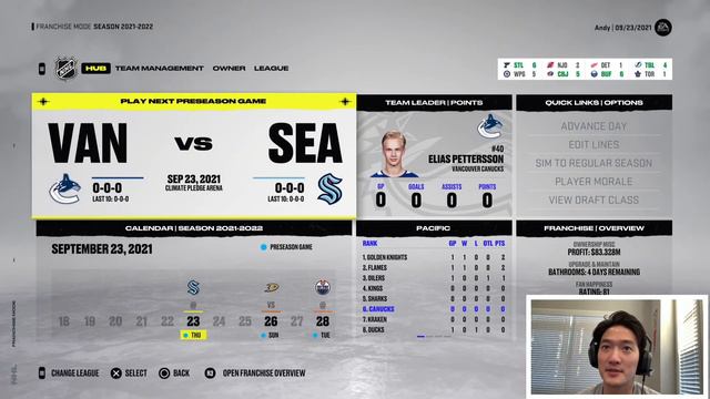 NHL 22 - Be a GM: Episode 1 - Getting Setup and Becoming the NEW Canucks GM смотреть онлайн